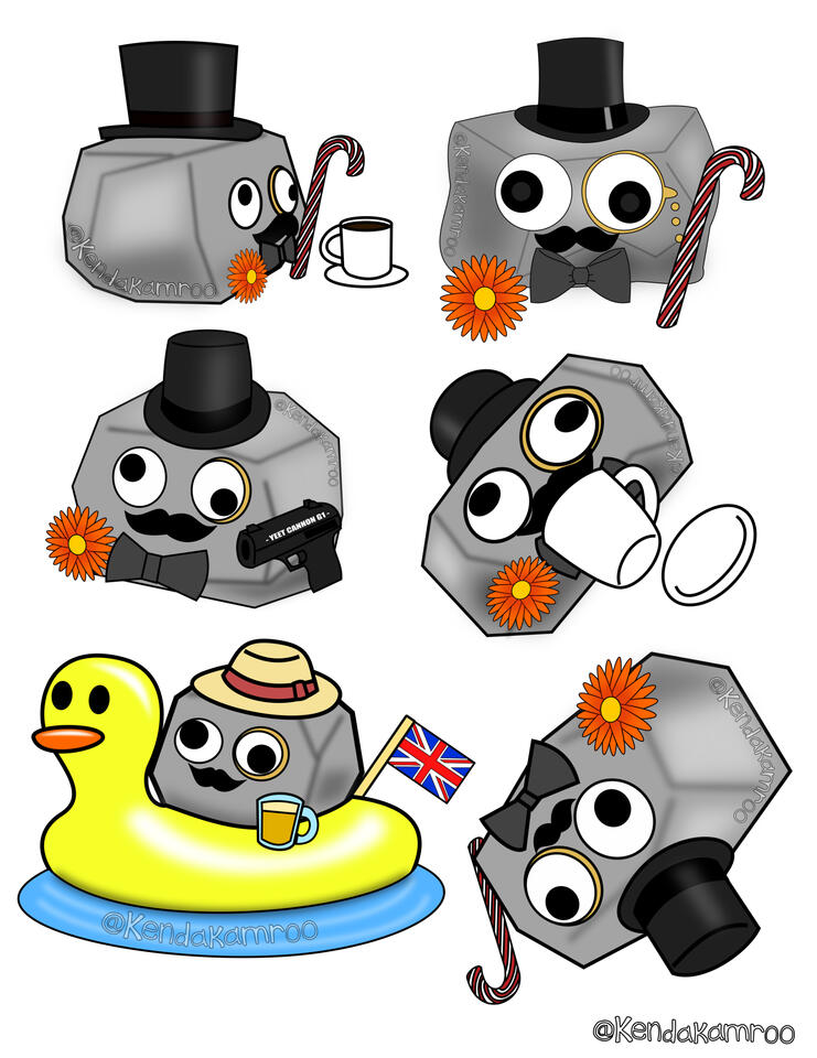 Dwayne Sticker Series